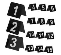 UKCOCO 15 pièces Marqueurs de Table Numériques Acrylique Accessoires Crime et Restaurant Résistants et Faciles à Nettoyer Numéros pour Organisation Compacte