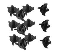 UKCOCO 15 pièces Visserie Casque Vis Plastique Noire et Résistante pour Casques Cross Rallye et Accessoires Sécurisés et Esthétiques
