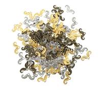 UKCOCO 150 pièces Breloques Pendentifs Moustache pour Création Bijoux DIY Accessoires Vintage Alliage Pendentifs pour Colliers et Bracelets Bronze Ancien Antique et Or