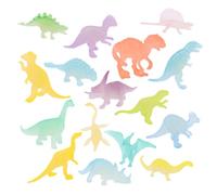 UKCOCO 16 pièces Lot de Petites Figurines Dinosaures Lumineuses Jouets Phosphorescents pour Fête Garçon Fille Décorations Éducatives pour Garçons et Filles