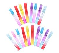 UKCOCO 18 PCS Bouteilles Spray Portables Gradient Flacons Vaporisateurs Rechargeables pour Parfum et Huiles Essentielles Design Pression et Pratique pour Voyage et Couleur Aléatoire