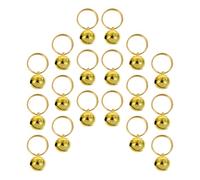 UKCOCO 18 Pcs Clochette en Cuivre à Ouverture Simple, pour Chat, Noël | Décoration DIY, Forme Jolie et Chic, pour Branches D’arbre, Porte-clés, Activités