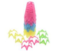 UKCOCO 18 Pcs Tee de Golf Plastique Incassable Support Stable pour Simulateur et Practice Intérieur Extérieur Accessoires de Formation Professionnels