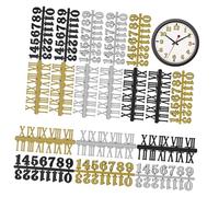 UKCOCO 18pièces Kit De Chiffres Horloge Chiffres Numériques De Remplacement avec Arabes Et Romains pour Réparation Et Décoration Maison