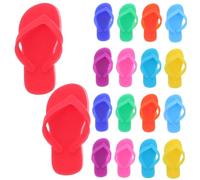 UKCOCO 18pièces Marqueurs Silicone Forme de Pantoufle pour Identification de Verres à Vin Martini et Cocktails