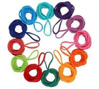 UKCOCO 192 pièces Kit de Bandes Élastiques pour Métier à Tisser Recharge pour Maniques et Projets DIY pour Travaux Manuels Garçon Fille et Fabrication de Maniques Élastiques