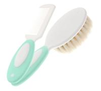 UKCOCO 1Ensemble Brosse et Peigne pour Garçon Fille Outils de Massage Laine Naturelle Accessoires de Bain pour Garçon Fille Coloris
