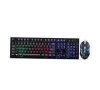 UKCOCO 1ensemble Clavier Et Souris USB Luminous Gaming Ergonomique pour Pc Kit Mécanique pour Jeux Vidéo Et Bureau