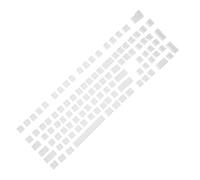 UKCOCO 1ensemble Clavier Mécanique avec Keycaps De Jeu De Keycaps Translucides Design pour Claviers De Jeu Améliorez Votre Expérience De Typage