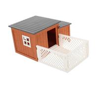 UKCOCO 1ensemble Modèle De Poulailler Réaliste Maison De Poules Kit à Assembler pour Projets Scolaires Et Décorations De Ferme