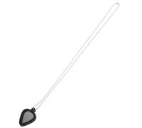 UKCOCO 1ensemble Porte-médiator Acier Inoxydable avec Collier Ajustable Pendentif Forme De Cœur pour Musiciens Et Amateurs De Musique Accessoire pour Guitares Électriques Et