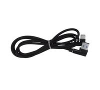 UKCOCO 1m Câble USB Type c Torsadé Résistant Nylon Charge Rapide Synchronisation Compatible Smartphones Noir