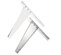 UKCOCO 1paire Support Mural Inoxydable Pour Climatiseur Monture Renforcée Avec Capacité De Charge De Installation Sécurisée Pour Unité Extérieure De Climatisation