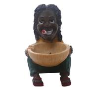 UKCOCO 1pièce Cendrier Décoratif Figurine Africaine Unique pour Maison Personnalisé pour Fête des Pères Accessoire Créatif Et Pratique pour Salon Et Bureau