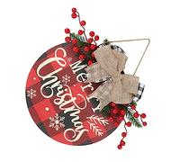 UKCOCO 1Pièce Pendentif De Porte Décoratif Noël Nœud Signe Joyeux Noël pour Décoration De Porte Et Fenêtre Accessoire pour Fin Année