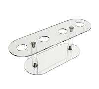 UKCOCO 1pièce Support de Cône de Crème Glacée Acrylique Transparent pour Présentoir Desserts Gaufres Fêtes Anniversaires Mariages