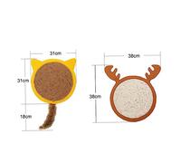 UKCOCO 1pièce Tapis à Gratter pour Chat Sisal Coussin De Jeu pour Griffes De Chat Matelas Doux Et Amusant Jaune