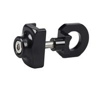 UKCOCO 1Pièces Tendeur de Chaîne de Vélo Aluminium Cnc Régulateur Ajustable pour Vélo Pliant Outil et Durable Noir
