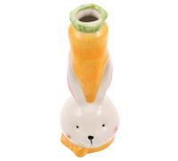 UKCOCO 1pièces Vase Céramique Forme De Lapin Pot De Hydroponique pour Plantes Décoration Amusante pour Bureau Et Chambre Accessoire pour Maison