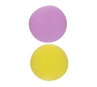 UKCOCO 2 Balles de Préhension Rondes en Tpe Jaune pour Exercices des Doigts et Mains, Raideur, pour Réhabilitation et Renforcement en Milieu Professionnel