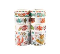 UKCOCO 2 Boîtes Ruban Adhésif Décoratif Washi, Lot 10 Rouleaux | Se Décolle sans Résidu Collant, Papier Facile à Couper, Usage Quotidien, Décoration DIY et Organisation