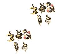 UKCOCO 2 Ensembles Broche Forme De Serpent De Pins Animaliers Élégants Pour Femme Accessoire De Mode Unique Pour Vêtements Et Chapeaux Pour Anniversaire Et Saint Valentin 5 Pièces * 2