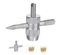 UKCOCO 2 Ensembles Ensemble d'outils pour pneus Outil de démontage de Pneu Trousse à Outils vélo Outil de démontage de Tige de Pneu Outil de Pneu de vélo cuivre Silver