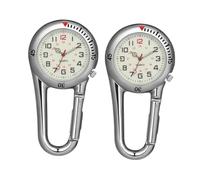 UKCOCO 2 Ensembles Montre Carabiner Fluorescente pour Escalade pour Activités De Plein Air 2 Pièces * 2