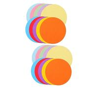 UKCOCO 2 Ensembles Papier Origami Rond Pour Bricolage Diy Création Et Projets Scolaires Pour Garçon Fille 100 Feuilles*2