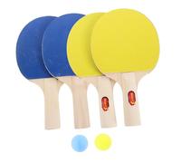 UKCOCO 2 Ensembles Set de Tennis de Table Garçon Fille Débutant avec Légères et Balles pour Intérieur et Extérieur Matériel de Jeu Ergonomique pour Apprentissage Facile