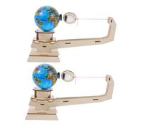 UKCOCO 2 Ensembles Stem Science Puzzle Educational Gravity Physics Experiment Earth Moon Models Wooden Building Toy for Home School
