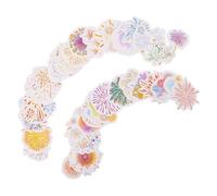 UKCOCO 2 Ensembles Stickers Déco Feux Artifice Autocollants Amovibles pour Téléphone Ordinateur Bouteille Eau Scrapbooking et Journalisation de Autocollants