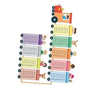 UKCOCO 2 Feuilles Table De Multiplication Affiche De Graphique De Multiplication Pour Mur Stickers Muraux De Multiplication Stickers Muraux Train Éducatif Enfant Chambre De Bébé Pvc Mural