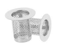 UKCOCO 2 Filtres de Bonde de Sol en Acier Inoxydable, Passoire Fine Anti-Bouchage, pour Salle de Bain et Usage Domestique