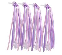 UKCOCO 2 Paires Banderoles de Guidon pour Garçon Fille Durable Accessoires Décoratifs pour Trottinette et Tricycle Parfaits pour Filles et Garçons de Colorées Rose Blanc