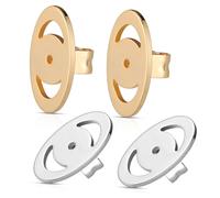 UKCOCO 2 Paires Boucles D'oreilles Anti-chute Support Halters Résultats Lait Tombant Pour Rehausseur De Boucles D'oreilles les Sécurisées Silicone Et Cuivre
