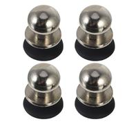 UKCOCO 2 Paires de Manettes de Jeu pour Téléphone et Tablette, Boutons Tactiles en Silicone Haute Conductivité, Petite Taille Argentée, Déclencheurs Mobiles pour Jeux de Tir, Aide