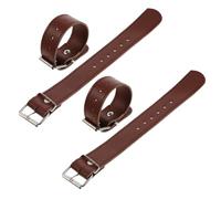 UKCOCO 2 Paires de Sangles Réglables et Décoration Élégante Ceinture Pratique en Cuir Marron pour Panier Vélo Garçon et Filles pour Vélo de Cyclisme en Plein Air