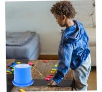 UKCOCO 2 paires Jouets Échasses Garçon Fille Plastique Robuste pour Entraînement Équilibre et Coordination Lot Bleu et Rouge Activité Extérieure Motricité Garçon Fille Couleur Aléatoire