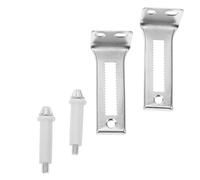 UKCOCO 2 paires Pivots Supérieurs pour Portes Pliantes Doubles Quincaillerie Robuste Métal Kit Complet pour Réparation et Installation Facile
