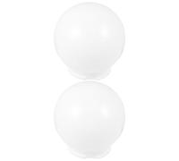 UKCOCO 2 Pièces Abat-jour Acrylique pour Lampadaire Extérieur Globe de Remplacement Léger et Facile à Installer Diffuseur de Lumière Doux pour Éclairage de Jardin et Terrasse Lot