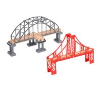 UKCOCO 2 pièces Accessoires Modélisme Ferroviaire Ponts Jouets Train Éducatifs Modèle Pont de Voie DIY et Facile à Installer pour Décor Train Miniature