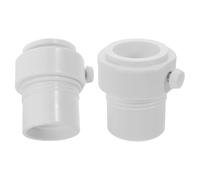 UKCOCO 2 Pièces Adaptateur Stabilisateur de Mat de Parasol Piscine Manchon Antidérapant Résistant UV et Sel Support Fileté sans Outil pour Stabilité Extérieure Renforcée