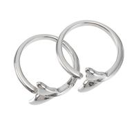 UKCOCO 2 pièces Bague Femme Ajustable Queue de Sirène Vintage Alliage Créative Mode pour Fiançailles Mariage Cadeau