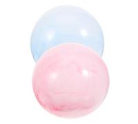 UKCOCO 2 pièces Balle Professionnelle Balle Core pour Entraînement Intérieur Accessoires Gym et Yoga Améliore Posture et Résistante Rouge et Bleu
