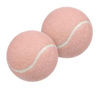 UKCOCO 2 pièces Balles de Tennis Caoutchouc Roses pour Débutantes Légères et Durables Entraînement Pratique pour Filles Amélioration Coordination et Réactivité Lot