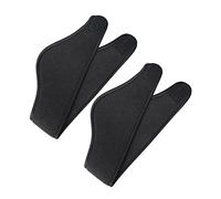 UKCOCO 2 pièces Bandeau Cache Oreilles Unisexe Polaire Double Couche Protection Thermique Extérieure Bandeau Sport et Élastique pour Couverture Complète des Oreilles Noir
