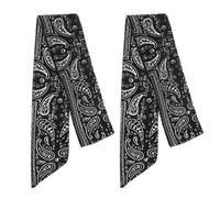 UKCOCO 2 Pièces Bandeau Élastique Pirate pour Sport et Fitness Accessoire Multifonctionnel Sueur pour Hommes et Femmes pour Yoga Course et Cyclisme Design Élégant et Durable