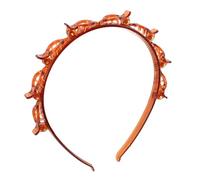 UKCOCO 2 Pièces Bandeau Sport Bandeau Clips Tube Cerceaux De Cheveux Épingles à Cheveux à Double Frange Tressée Coup De Tête -tête Avec Clips Caches Brun Plastique