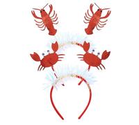UKCOCO 2 pièces Bandeaux de Fête Créatifs Lot Homard et Crabe Accessoires Costume Carnaval Unisexe Serre-tête Amusant pour Adultes et Garçon Fille